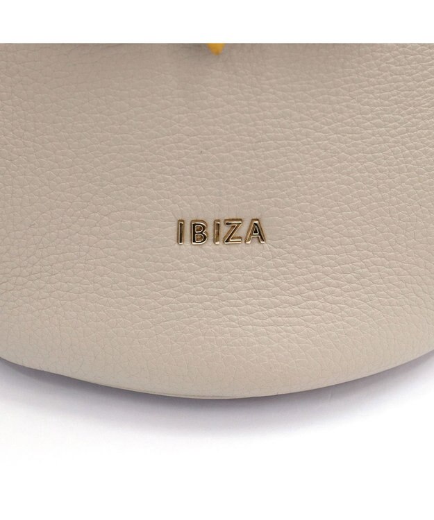 IBIZA アニマーダ　牛革　ポシェット（フクロウ） ライトグレー