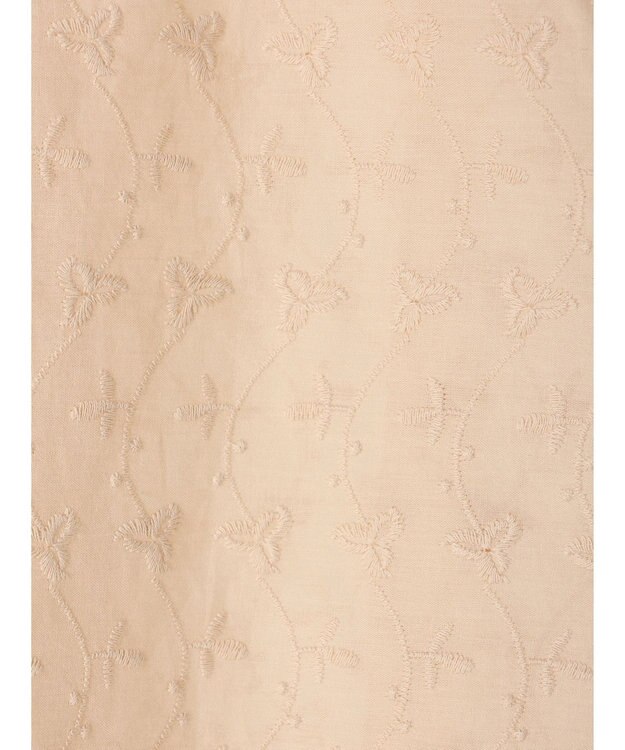 earth music&ecology 刺繍ギャザーブラウス Beige