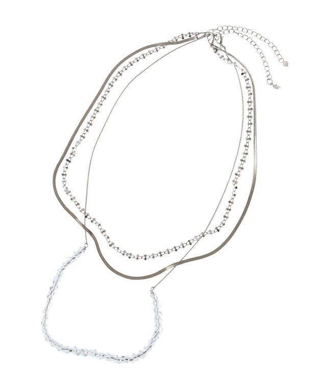 Green Parks ｅｖｅｒｙｗａｌｋ．３ＷＡＹチェーンＭＩＸネックレス Silver