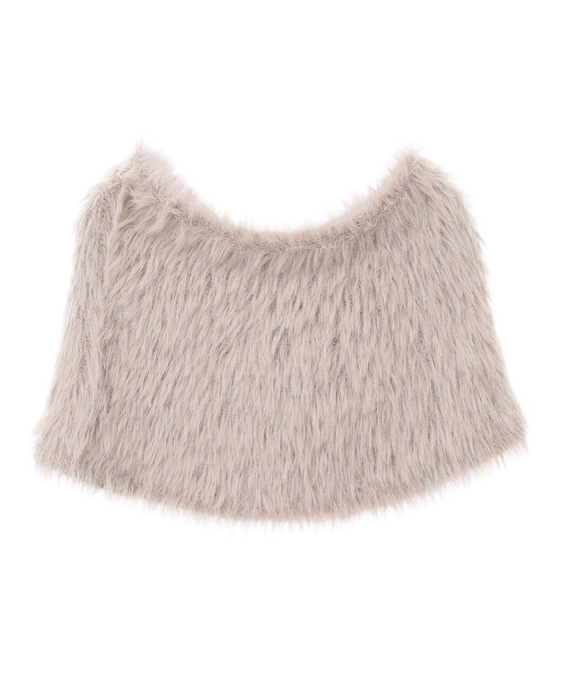 earth music&ecology ＳＥＴ２点ケープ＋リブニットプルオーバー Beige