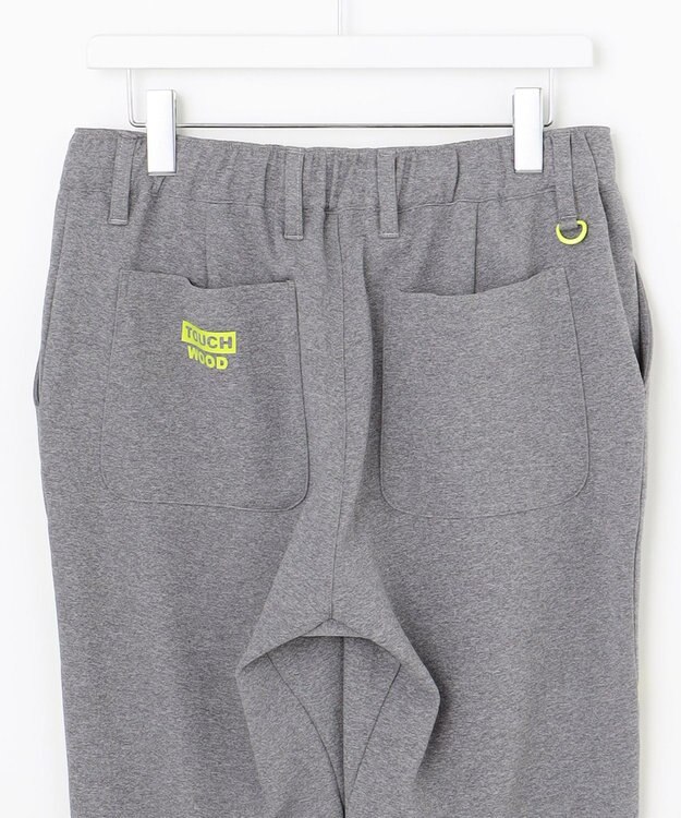 PW CIRCULUS 【MEN】【洗える/吸汗速乾/ストレッチ】ダンボール ロゴ ジャージー パンツ ライトグレー系