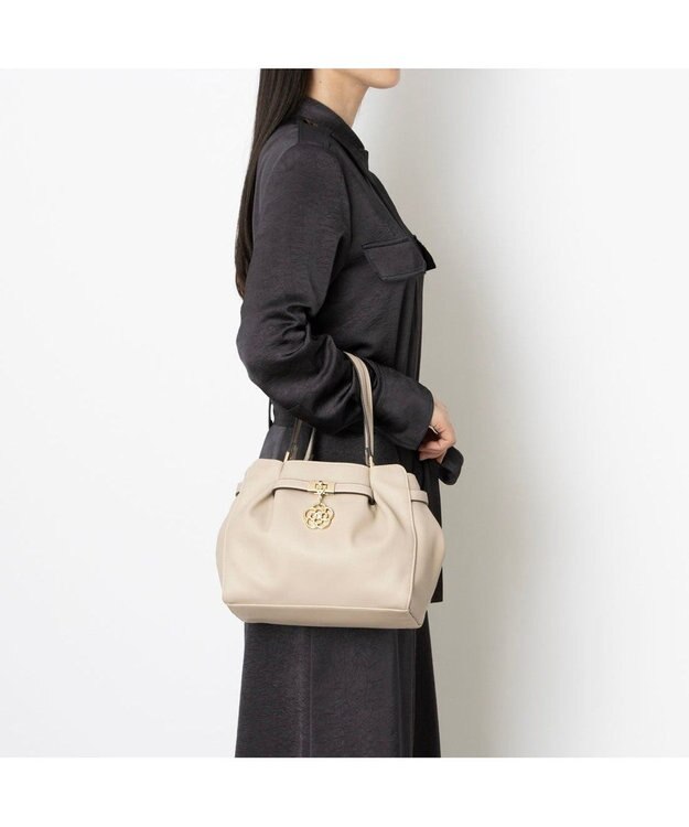 CLATHAS ポルサ 2WAYハンドバッグ グレージュ