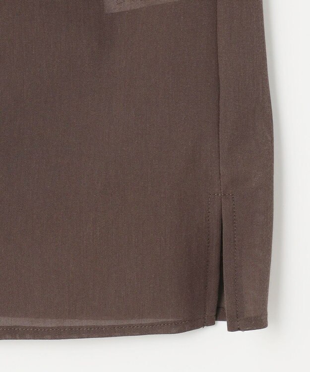 J.PRESS LADIES S シアードライトリコット シャツライク カットソー モカブラウン系
