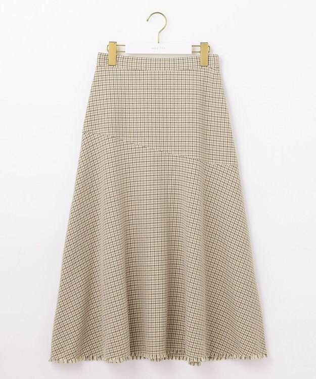 ANY SIS 【大人百花・美人百花掲載】ガンクラブフリンジ スカート ベージュ系