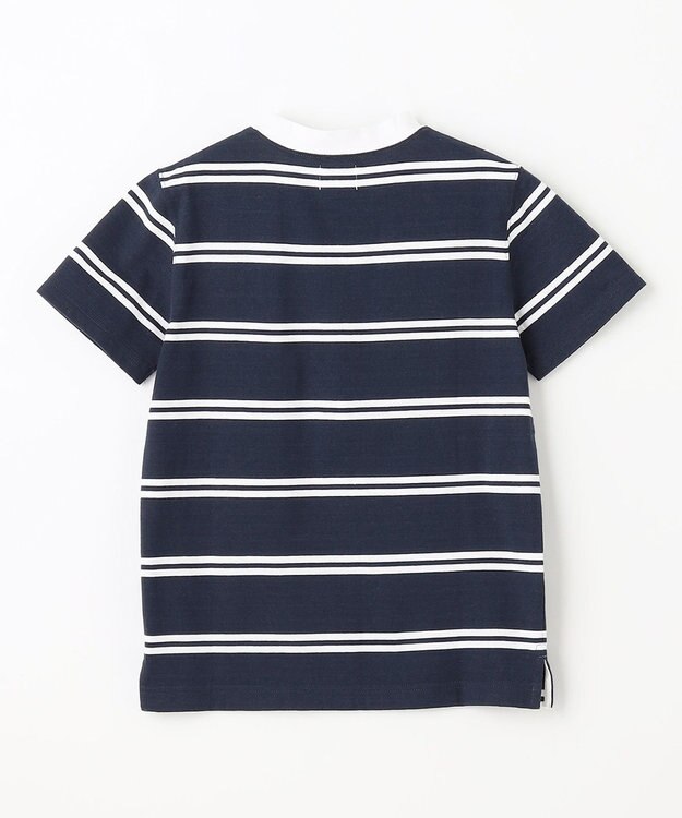 J.PRESS KIDS 【110-130cm】ハウス刺繍ボーダー Ｔシャツ ネイビー系1