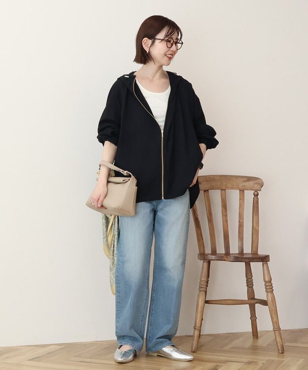 AMERICAN HOLIC フーディーシアーブルゾン Dark Navy