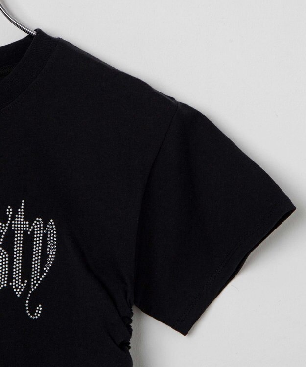 WEGO サイドドロストラインストーンT ブラック