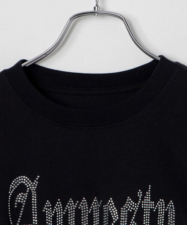 WEGO サイドドロストラインストーンT ブラック