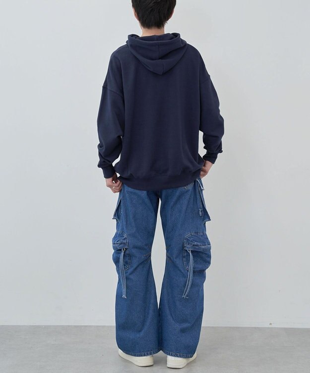 CRAFT STANDARD BOUTIQUE 【ユニセックス】裏毛プリントパーカー Navy