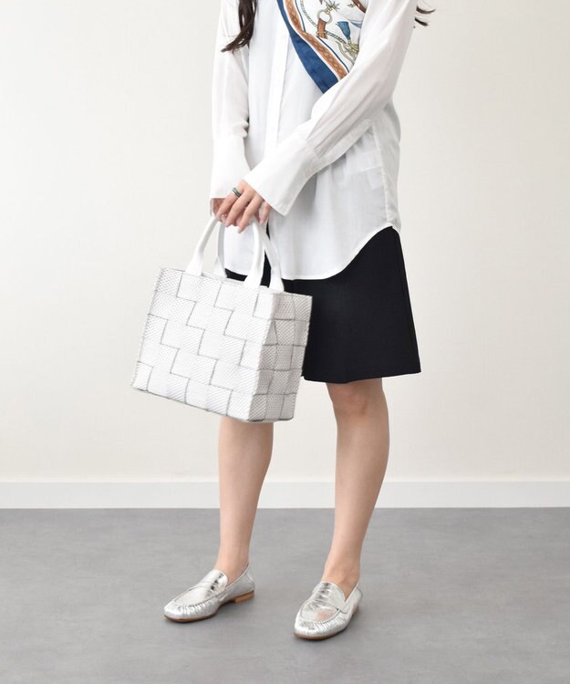 INTER-CHAUSSURES 【INTER-CHAUSSURES】ラウンドトウベーシックローファー シルバー