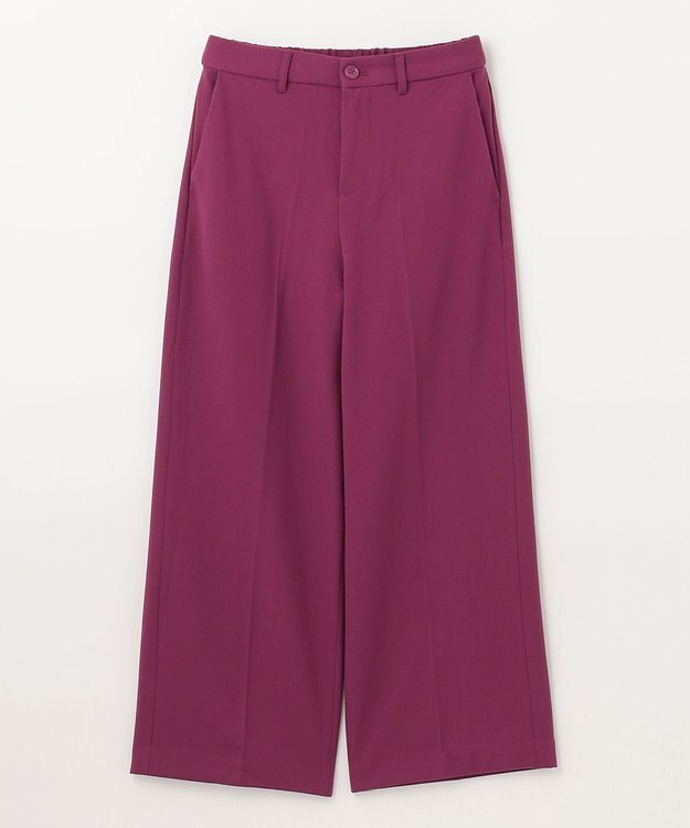 ANY 【ウエストゴム/ストレッチ/裏起毛】シークレットウォーム　ワイド パープル