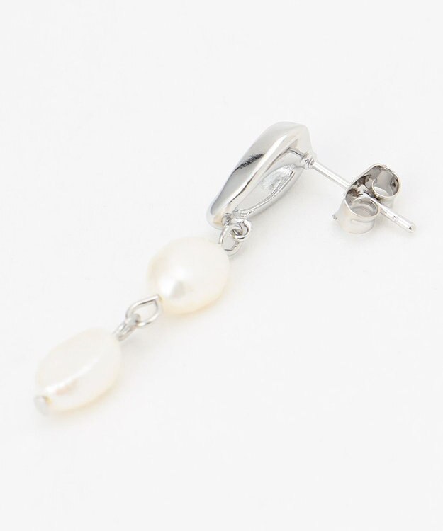 ANY 【WEB限定】ダブルパールピアス（両耳用） シルバー