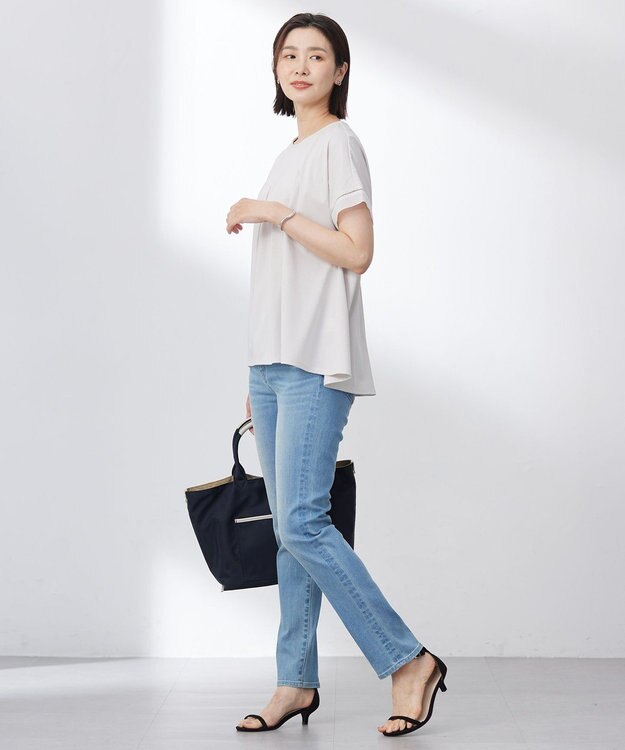 J.PRESS LADIES 【リバーシブル】ナイロン トート ネイビー系