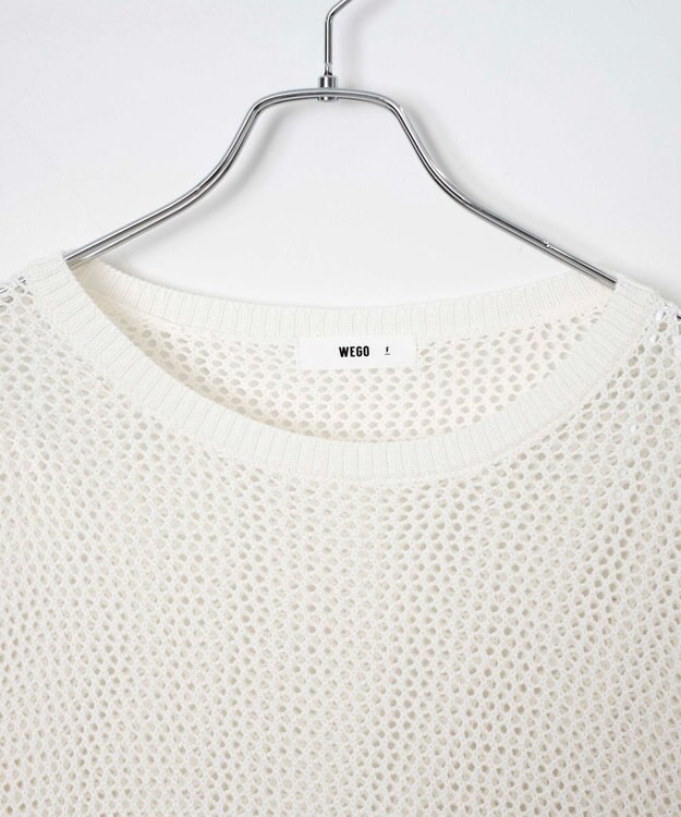 WEGO メッシュニットBIGPO オフホワイト