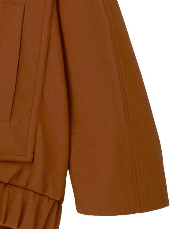 Green Parks ニットフード付きウーリーブルゾン Camel