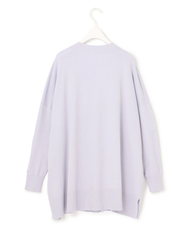 ICB 【洗える】ヴィスコースワイド カーディガン ライラックグレー系