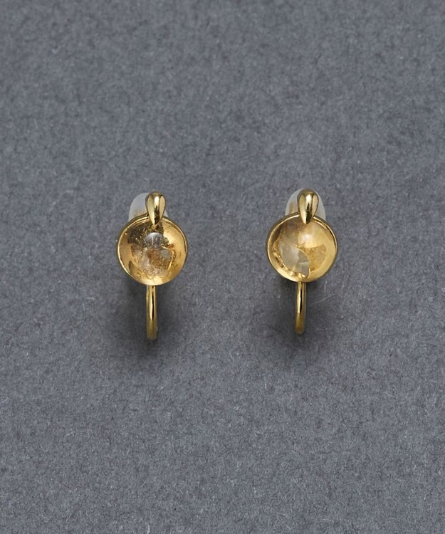 Phoebe 【痛くないシリーズ】パワーストーンライトフィットイヤリング　シトリン/天然石 イエロー