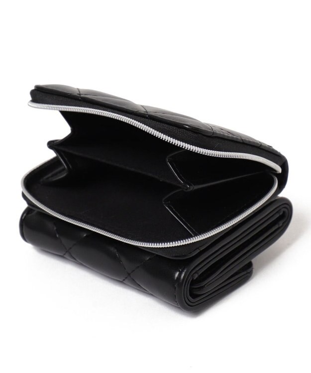 WEGO メタルロゴキルティングウォレット ブラック