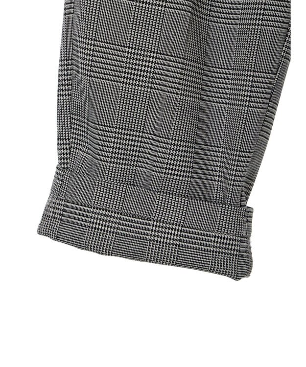 earth music&ecology 裏起毛テーパードパンツ Glen Check