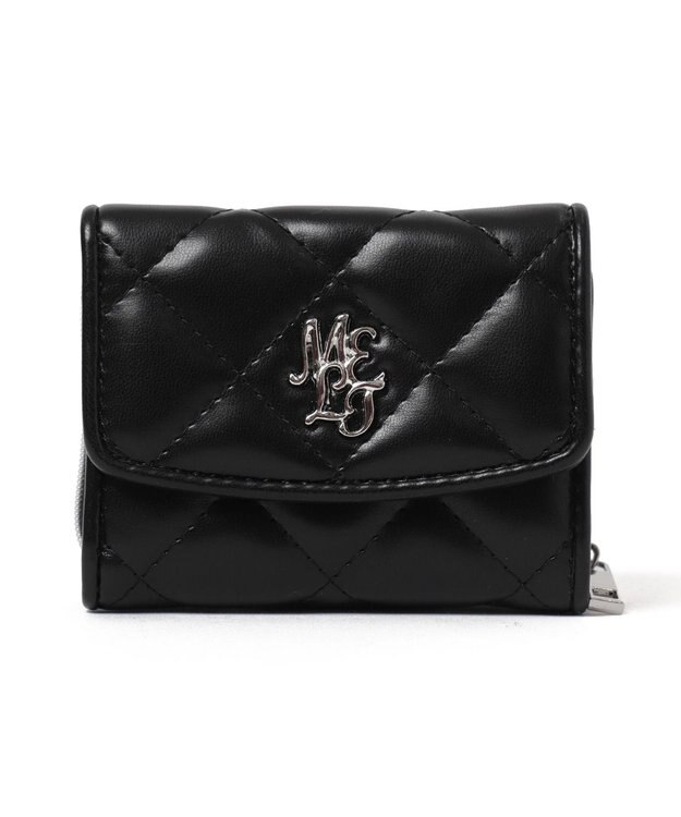 WEGO メタルロゴキルティングウォレット ブラック