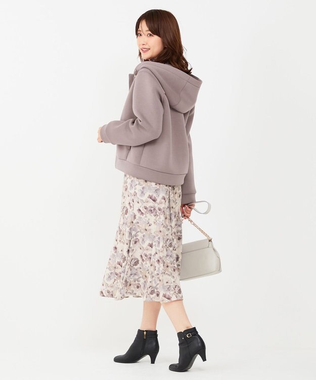 ANY SIS L 【洗える】スフレダンボール ブルゾン モカグレー