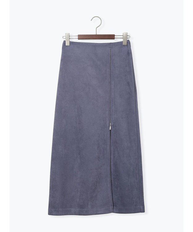Te chichi スエードサイドZIPスカート ブルー