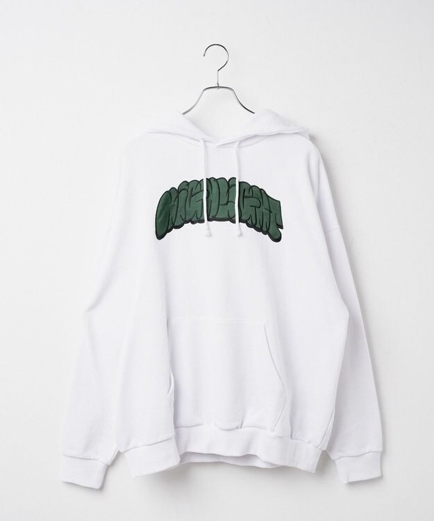 WEGO ヘビーウエイトグラフィティプルパーカー ホワイト