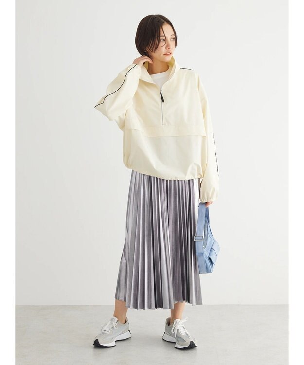 Green Parks ・ＥＬＥＮＣＡＲＥ　ＤＵＥ　メタリックプリーツスカート Silver