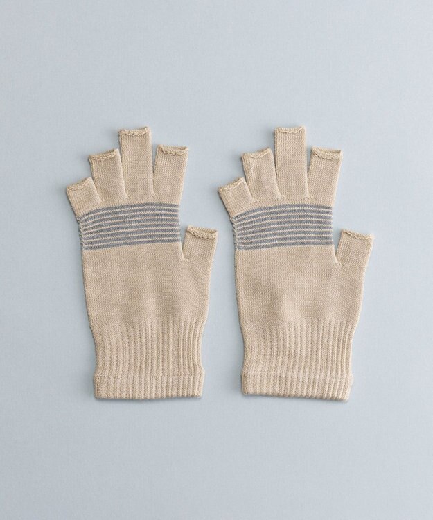 ORuKuBET 【UNISEX】ウォーキング・ランニンググローブ / CABOTO【温度調整/再帰反射素材使用・日本製】 ベージュ