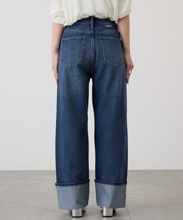 AMERICAN HOLIC ロールアップデニムパンツ Medium Indigo