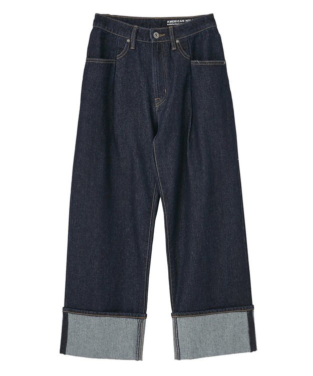 AMERICAN HOLIC ロールアップデニムパンツ One Wash