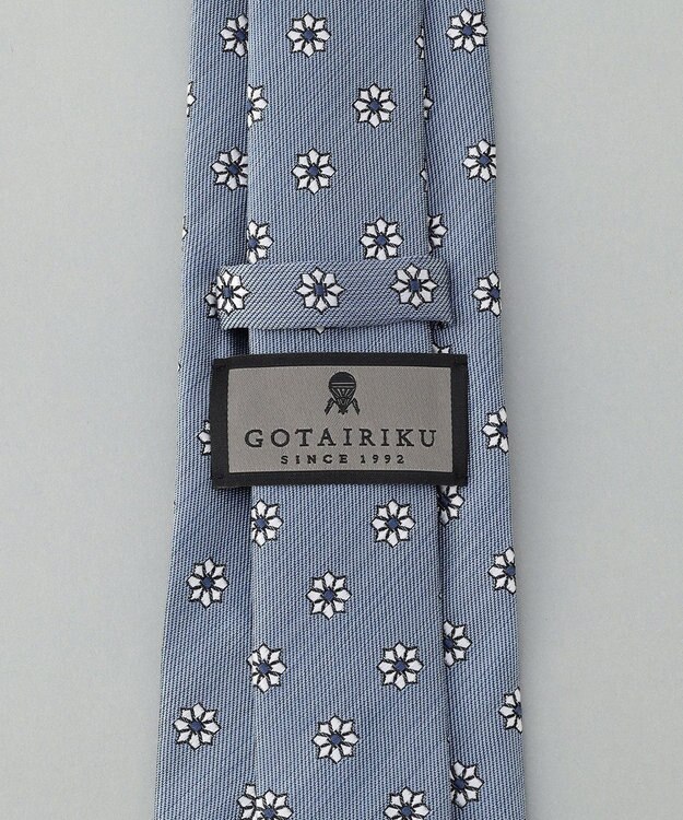 GOTAIRIKU GOTAIRIKU別注【日本製】シルク ネクタイ_小紋柄 スカイブルー系8