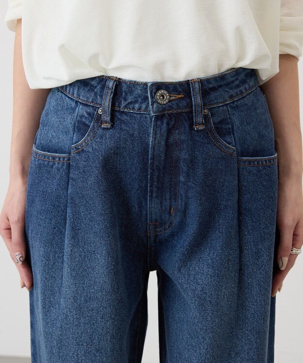 AMERICAN HOLIC ロールアップデニムパンツ Medium Indigo