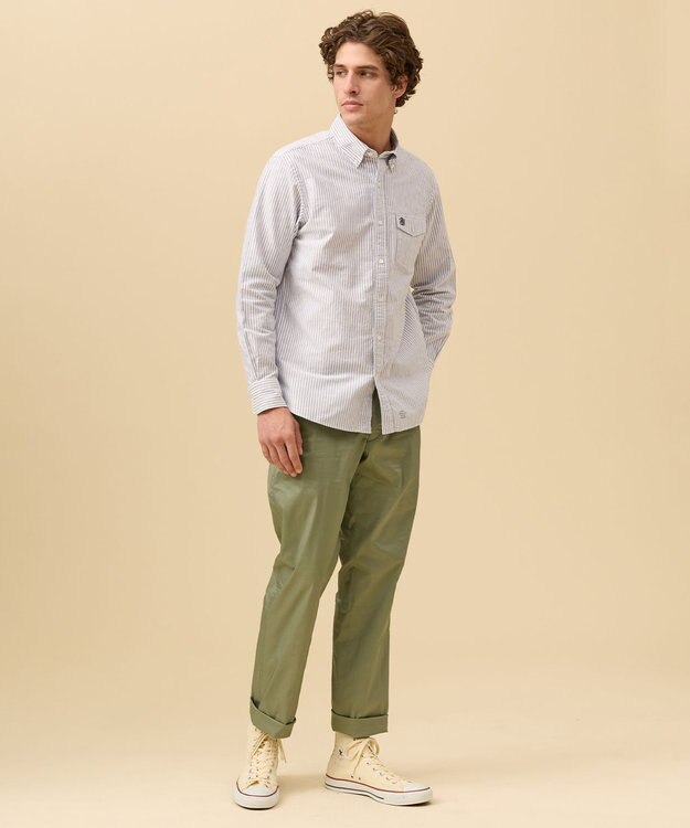 J.PRESS MEN 【KING SIZE】【IVY SHIRTS / 8色展開】オックスフォードオーバル シャツ /B.D. ネイビー系1