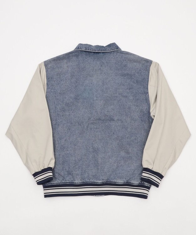 WEGO 【ユニセックス着用ITEM/MLサイズ展開】デニムスタジャン デニム淡加工色