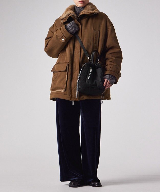 Paul Smith PS Paul Smith ボア ショルダーバッグ ブラック