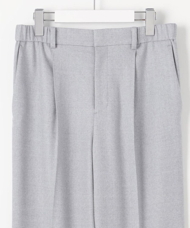 自由区 ウールサキソニーテーパード パンツ ライトグレー系