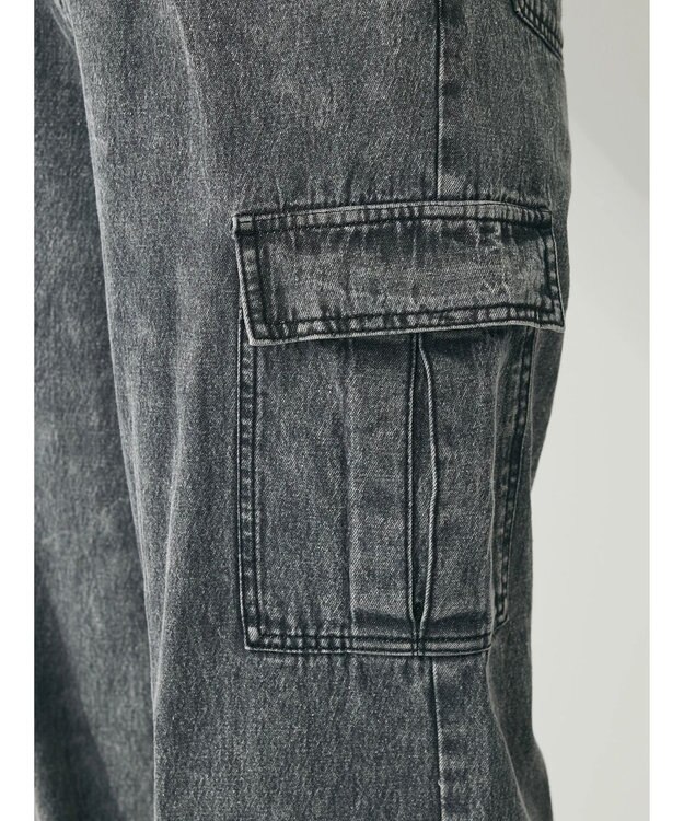 Green Parks ・ＥＬＥＮＣＡＲＥ　ＤＵＥ　デニムカーゴパンツ Gray Mixture