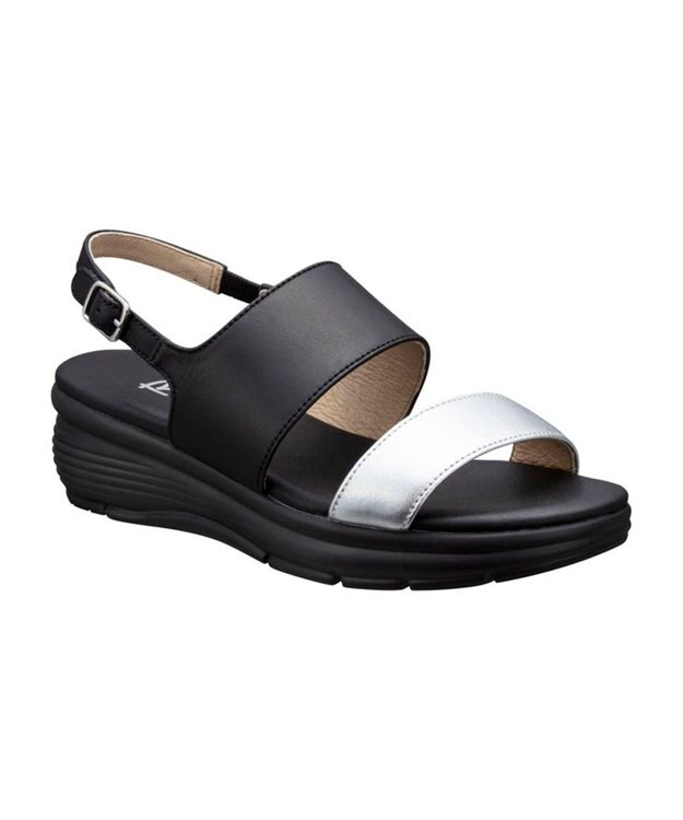 REGAL FOOT COMMUNITY 【アールドット】S12C 厚底ウエッジサンダル サンダル ブラック