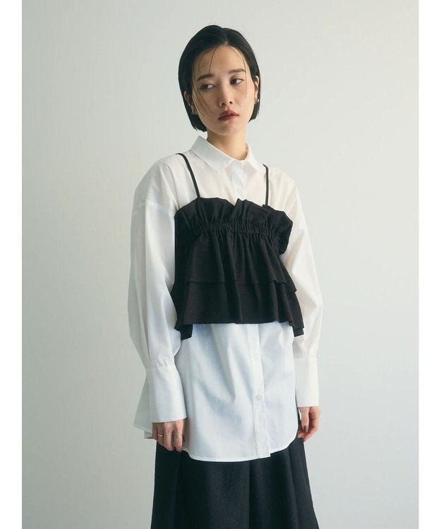 Green Parks armonia.ビスチェセットシャツチュニック Black