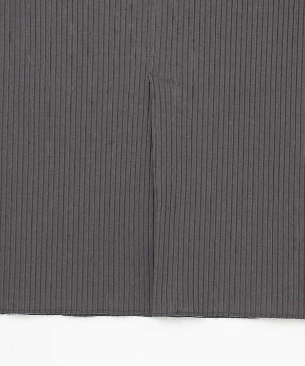 J.PRESS LADIES 【洗える】リブ ナロー スカート スレート系