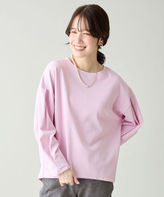 ANY タックスリーブプルオーバー ピンク