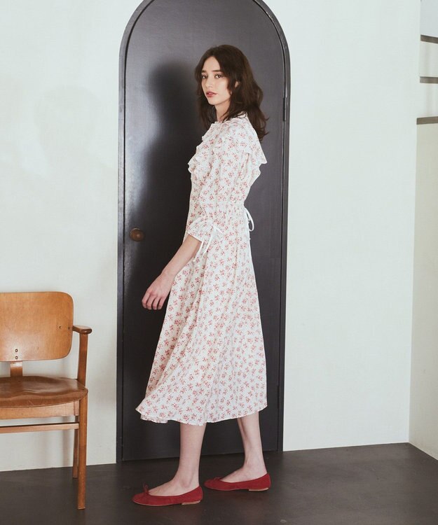 Maison de FLEUR フラワープリントワンピース Pink