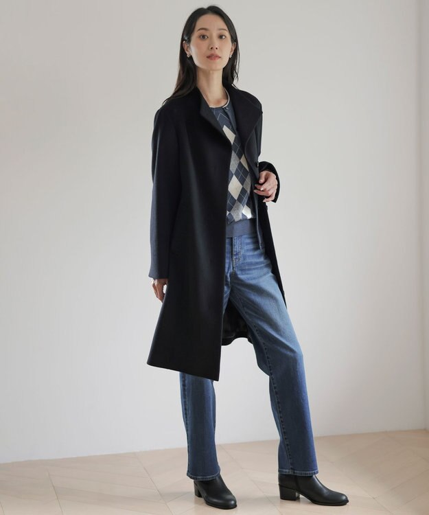 J.PRESS LADIES ベルト ショート ブーツ ブラック系