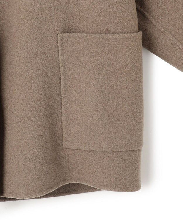 uncrave メルトンリバー フーデットコート トープ