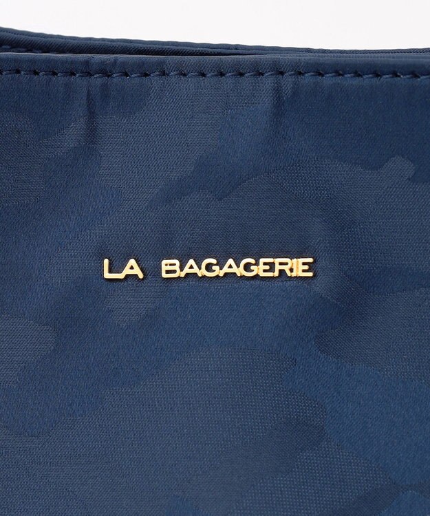 LA BAGAGERIE シャドージャカード A4トートバッグ ネイビー