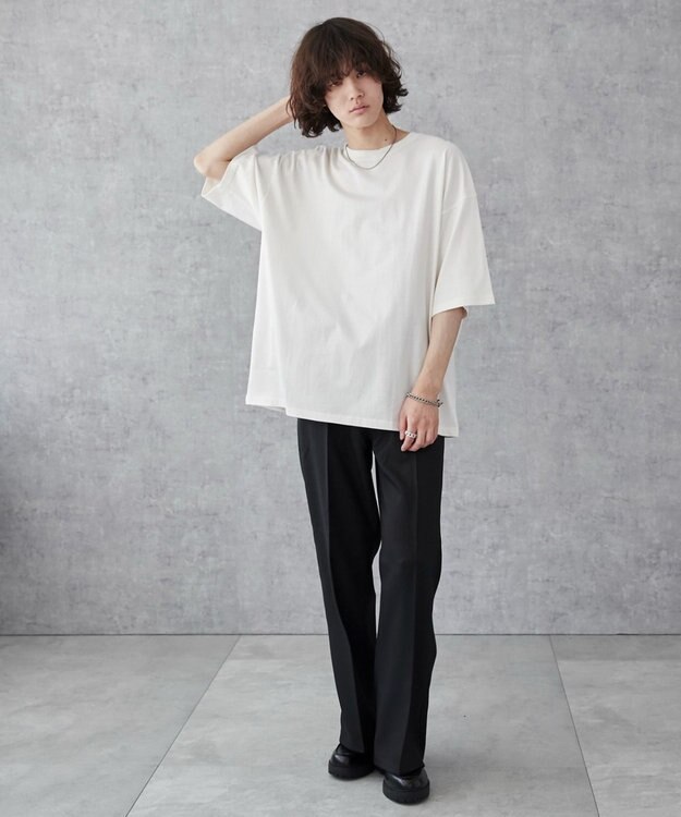 WEGO 【ユニセックス着用ITEM/綿100％/SMLXLサイズ】ビックコットンT ホワイトその他