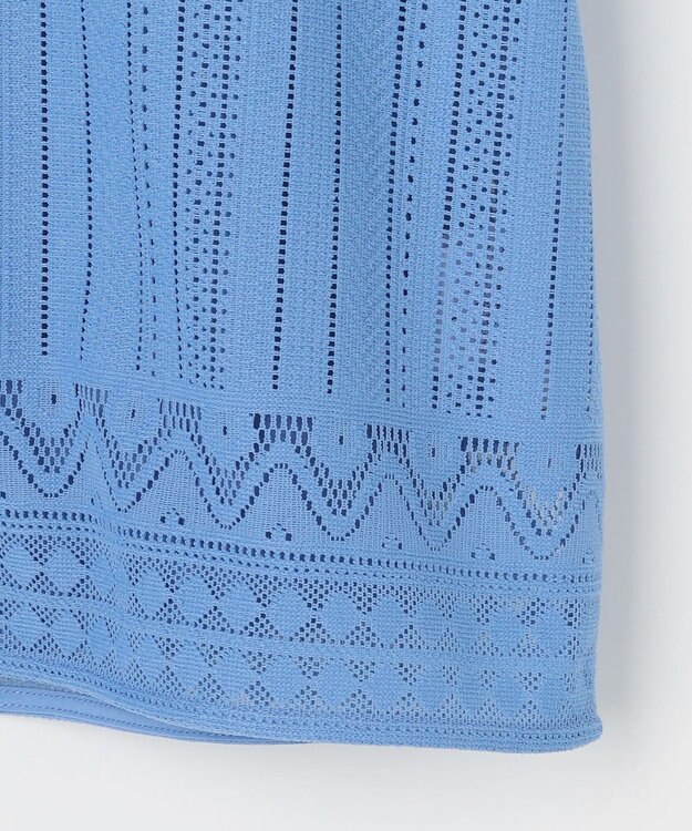 自由区 S レースエッジ プルオーバー ブルーグレー