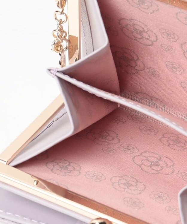 CLATHAS モマン 口金二つ折り財布 ラベンダー