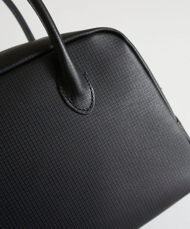 TIDEWAY MOSS グリッド ボストンバッグ M ブラック